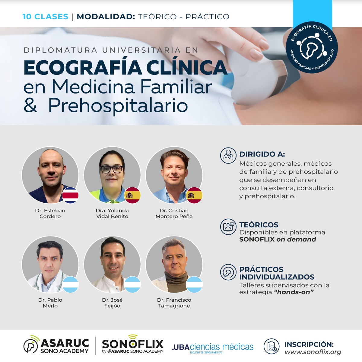 Ecografía Clínica en Medicina Familiar & Prehospitalario OD