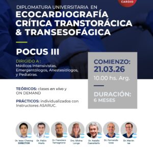 POCUS III – Ecocardiografía Crítica Transtorácica & Transesofágica 2026